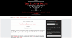 Desktop Screenshot of blogofdeath.com
