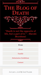 Mobile Screenshot of blogofdeath.com