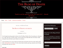 Tablet Screenshot of blogofdeath.com